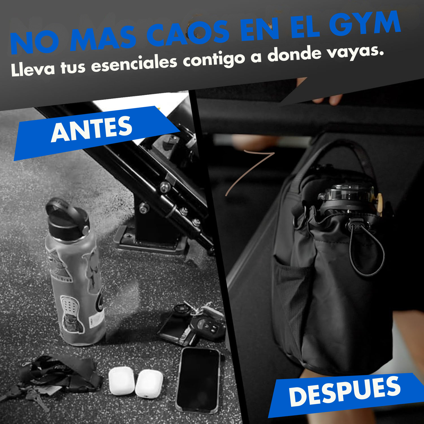 Bolsa magnética para el gym